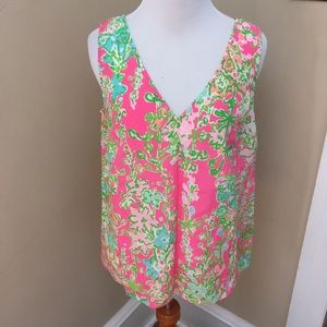 Lilly Pulitzer Silk Cipriani Southern Charm Tank